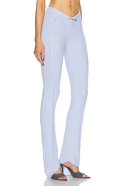 Shop Sami Miro Vintage Asymmetric Pants In Blue Lace