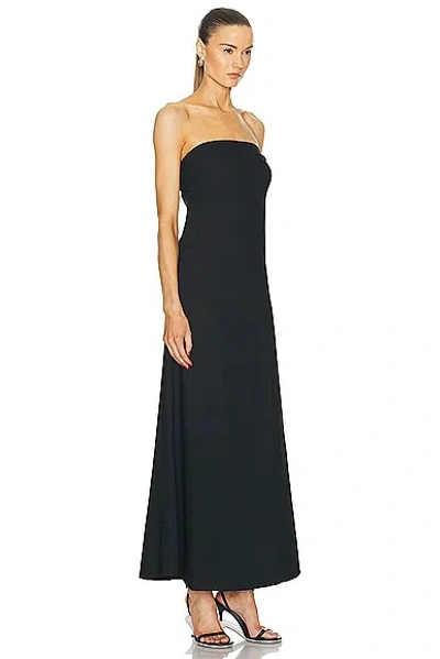 Aexae Bandeau Column Day Dress In Black