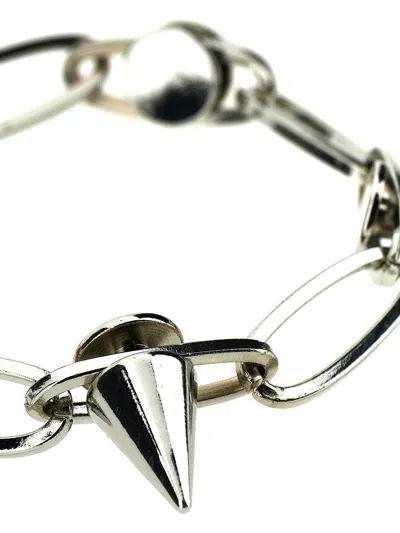Shop Alyx 1017  9sm 'studded' Bracelet In Silver