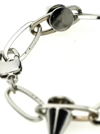 Shop Alyx 1017  9sm 'studded' Bracelet In Silver