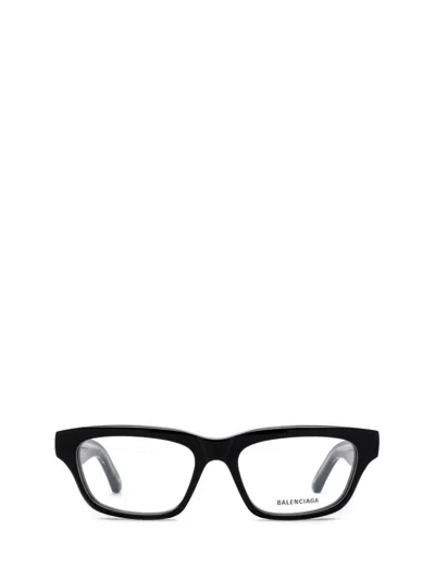 Shop Balenciaga Eyeglasses In Black