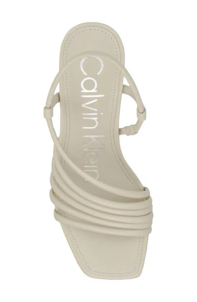 Shop Calvin Klein Holand Strappy Sandal In Cream