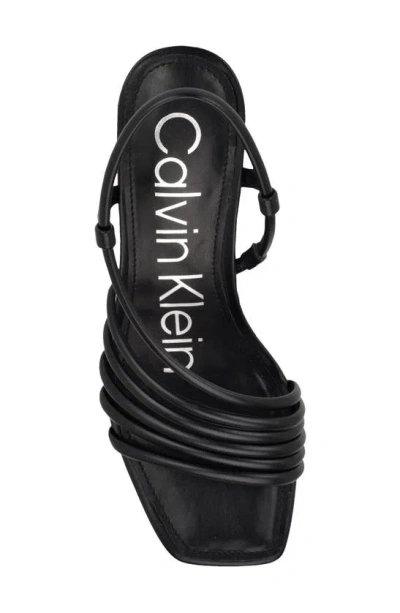 Shop Calvin Klein Holand Strappy Sandal In Black