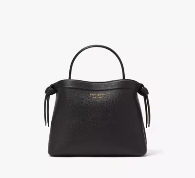 Shop Kate Spade Knott Medium Top-handle Bag In Black