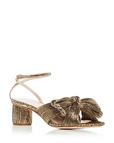 Shop Loeffler Randall Women's Dahlia Ankle Strap High Heel Sandals In Dark Gold
