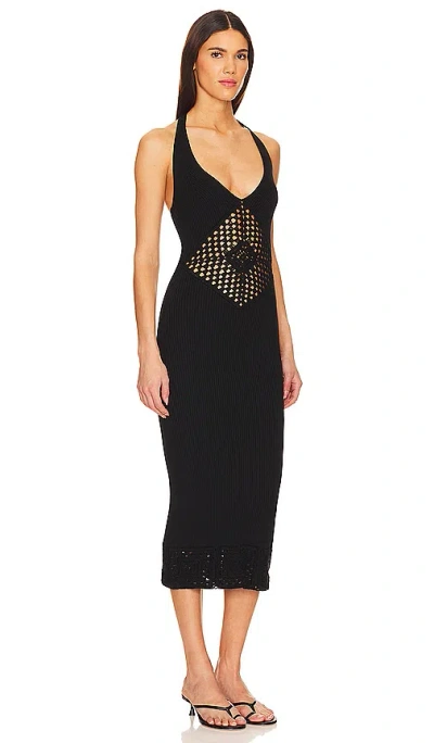 House Of Harlow 1960 X Revolve Gayla Midi Dress In 黑色