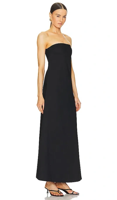 Aexae Bandeau Column Day Dress In 黑色