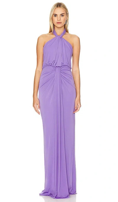 Cinq À Sept Cinq A Sept Kaily Gown In Plum Burst
