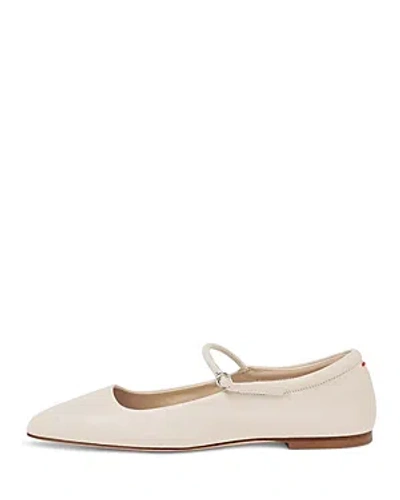 Shop Aeyde Women's Uma Square Toe Mary Jane Flats In Creamy