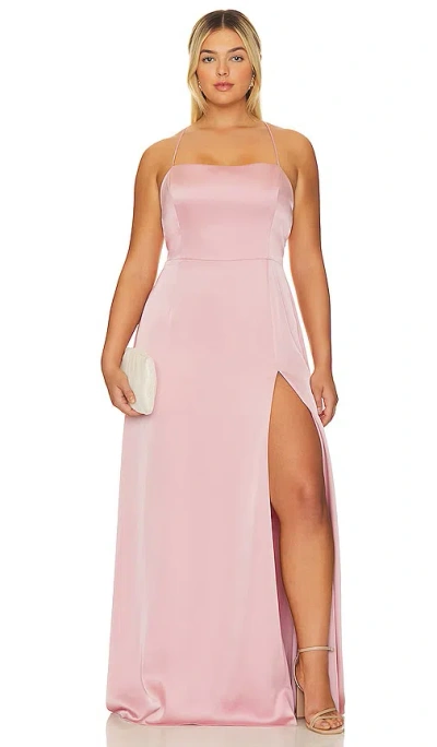 Katie May X Revolve Trudy Gown In 蔷薇石英色