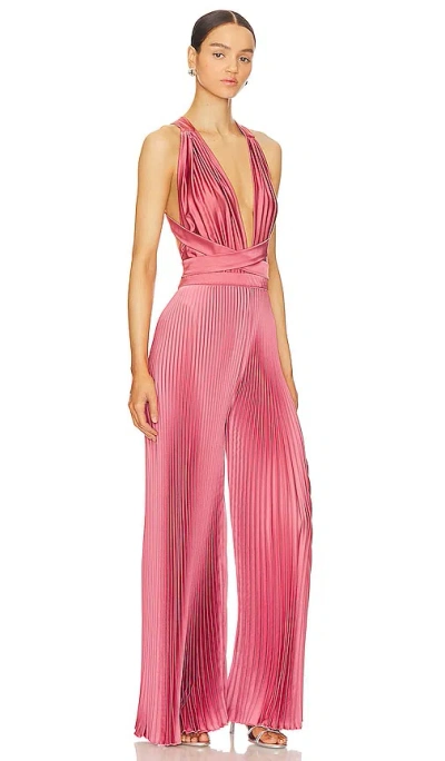 Shop L'idée Moderniste Jumpsuit In 灰玫色