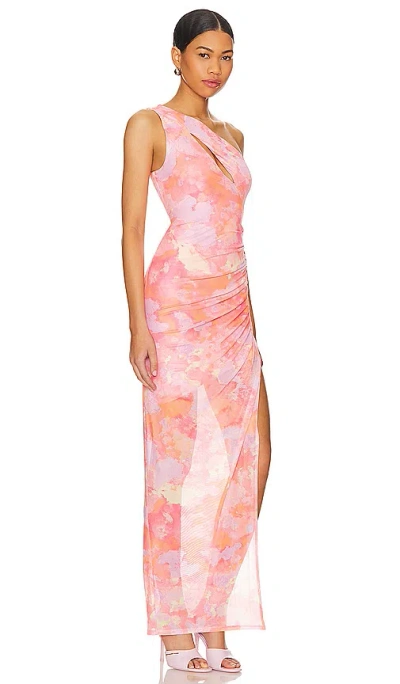 Majorelle Dorothea Gown In Pink Watercolor