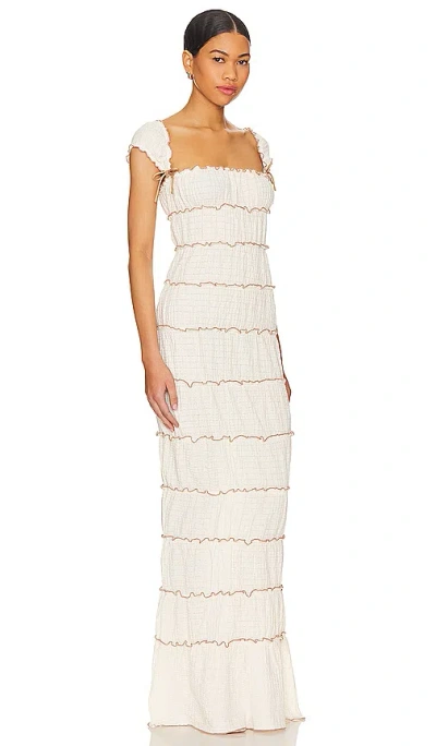 Majorelle Mathilda Maxi Dress In 象牙白