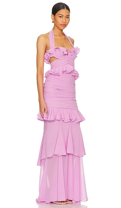 Shop Majorelle Jerry Gown In Lilac Pink