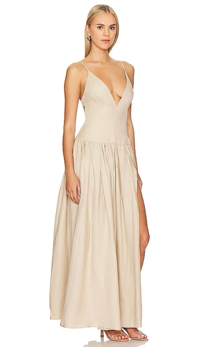 Shop Tularosa Saylor X Ella Rose Maxi Dress In Cappuccino Brown