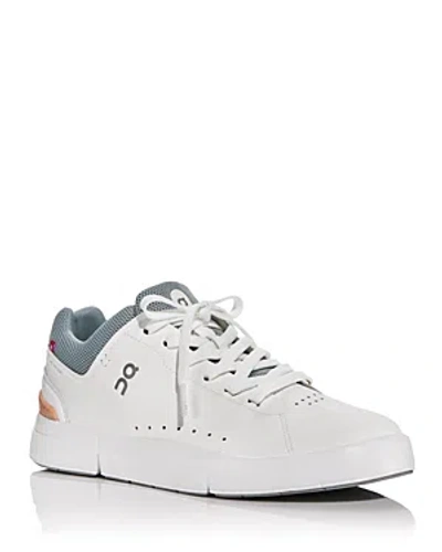 On The Roger Advantage Sneakers In White/rosehip