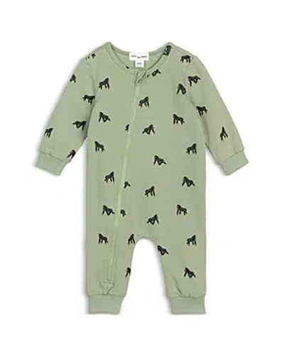 Shop Miles The Label Boys' Cotton Blend Gorilla Print Coverall - Baby In Dusty
