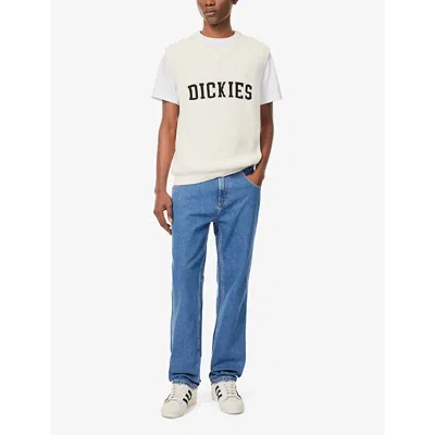Shop Dickies Men's Classic Blue Houston Straight-leg Mid-rise Jeans