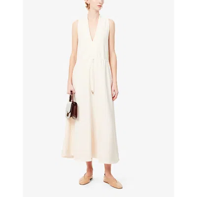 Shop Me And Em Textured Layering Maxi Dress In Cream