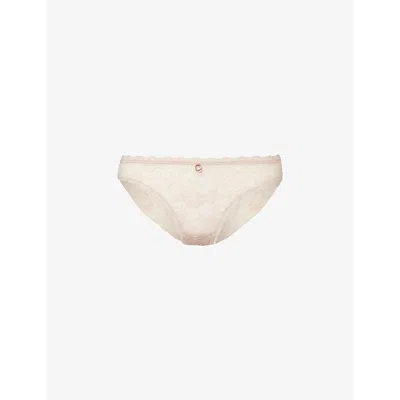 Aubade Womens Nude D Ete Rosessence Mid-rise Stretch-lace Briefs In Nude D Ete