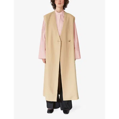Shop Lovechild Women's Sand Alaia Maxi Woven Waistcoat