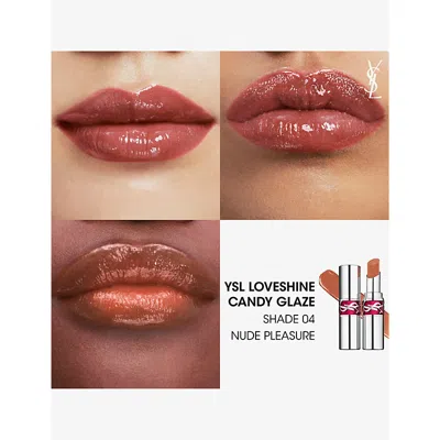 Shop Saint Laurent Yves  4 Loveshine Candy Glaze Lip Gloss Stick 3.2g