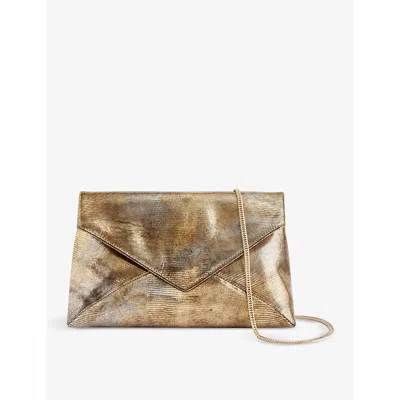 Shop Dries Van Noten Chain-strap Leather Shoulder Bag In Oxyde