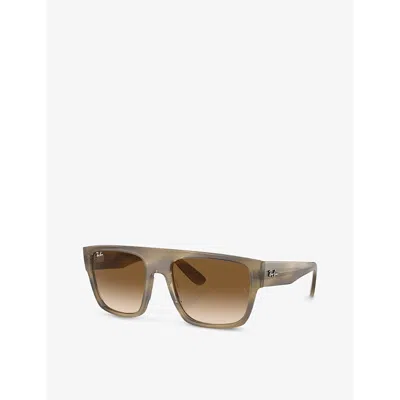 Ray Ban Ray-ban Womens Brown Rb0360s Drifter Square-frame Propionate Sunglasses In Brown