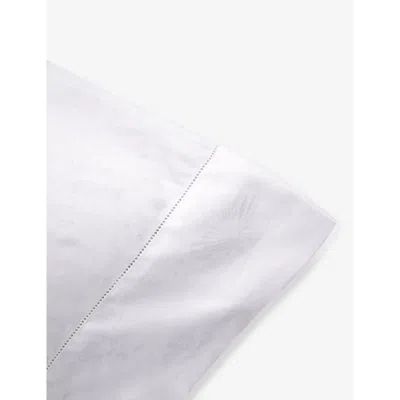 Shop Ralph Lauren Home White Bethany Floral-weave Standard Organic-cotton Pillowcase