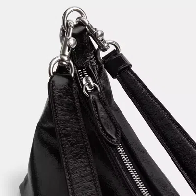 Shop Coach Juliet Shoulder Bag In Silver/black
