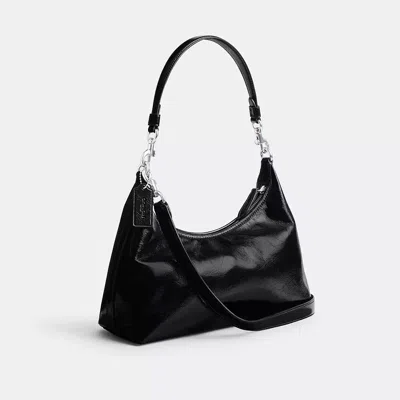 Shop Coach Juliet Shoulder Bag In Silver/black