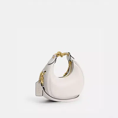 Coach Womens Chalk Jonie Mini Leather Crossbody Bag In Brass/chalk