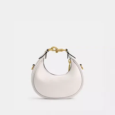 Coach Womens Chalk Jonie Mini Leather Crossbody Bag In Brass/chalk