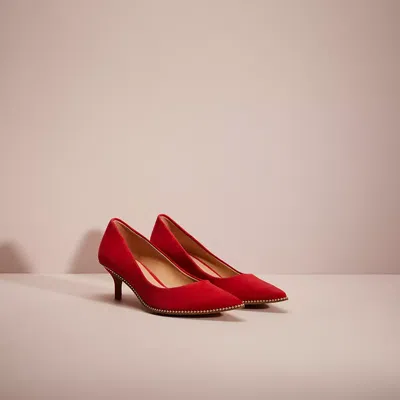 Shop Coach Restored Jackie Pump In Electric Red