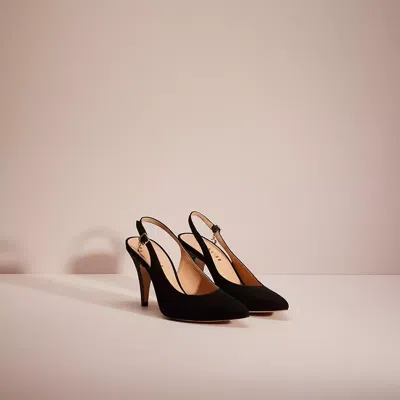 Shop Coach Restored Sutton Slingback Pump With Recycled Glitter In Black