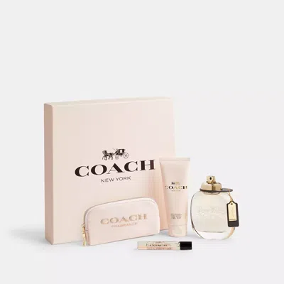 Shop Coach Eau De Parfum 4 Piece Gift Set In Multi