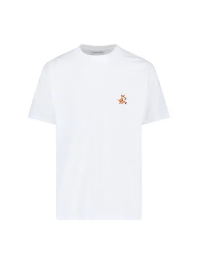 Shop Maison Kitsuné 'speedy Fox' T-shirt In White