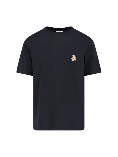 Shop Maison Kitsuné 'speedy Fox' T-shirt In Black  