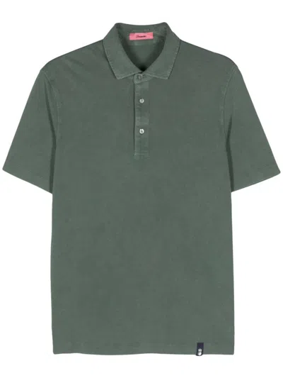 Shop Drumohr Polo Shirt In Green