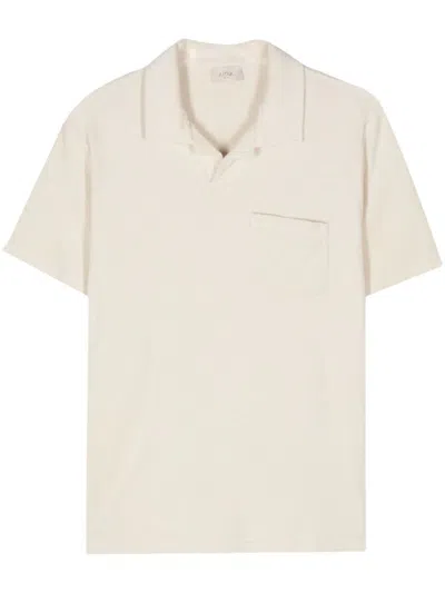 Shop Altea `alicudi` Polo Shirt In Beige
