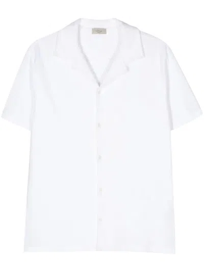 Shop Altea `harvey Camp` Short Sleeve Shirt In White