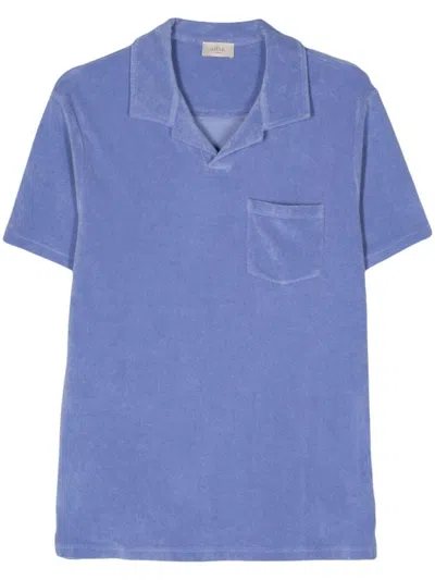 Shop Altea `alicudi` Polo Shirt In Blue