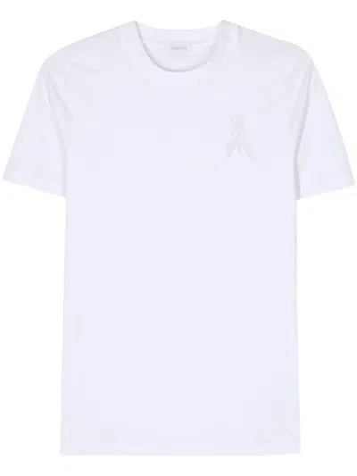 Shop Patrizia Pepe `fly` Patch T-shirt In White