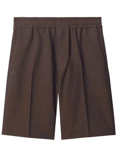 Shop Burberry Tailored Shorts In Brown