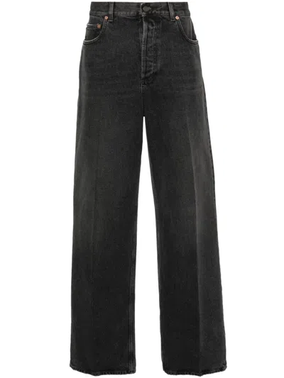 Shop Valentino `v Detail` Jeans In Black  