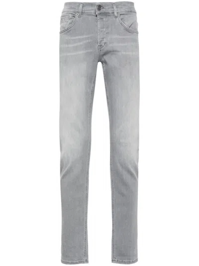 Shop Dondup `george` 5-pocket Jeans In Gray