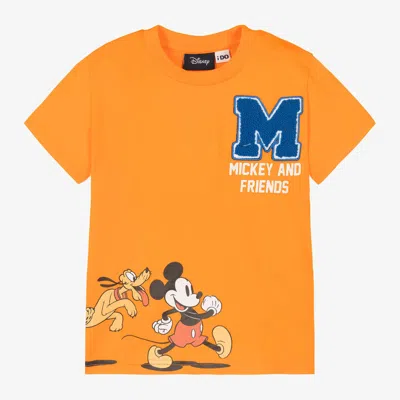 Shop Ido Baby Boys Orange Cotton Disney T-shirt