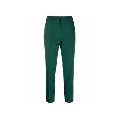 Shop Blanca Vita Cropped Tailored Trousers In Green