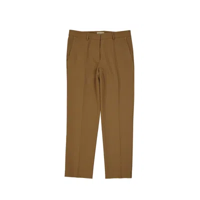 Shop Blanca Vita Cropped Trousers In Brown