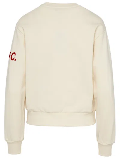 Shop Apc A.p.c. Beige Cotton Maxine Sweatshirt In Cream